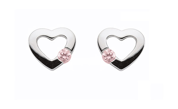 Silber Motive Ohrstecker Herz (OS144390)