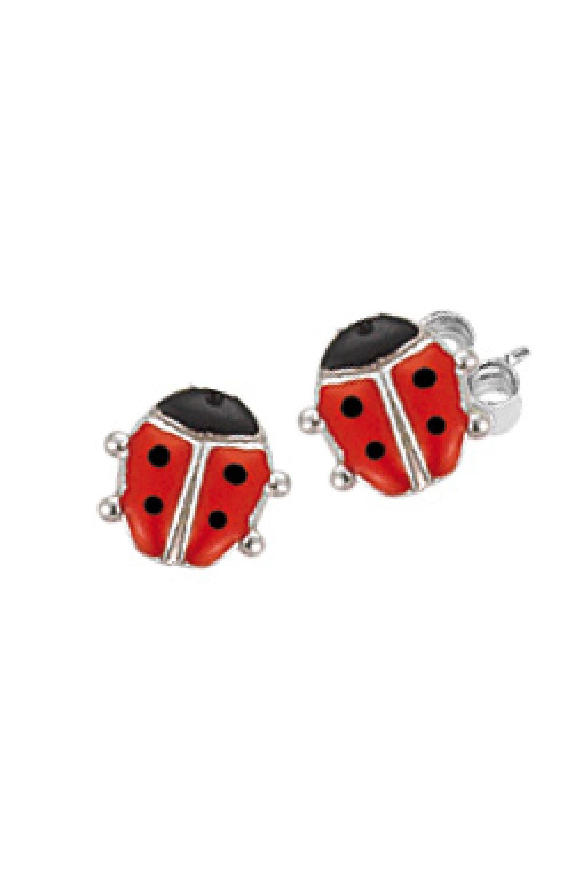 Scout Ohrstecker 925/- Sterling Silber rhodiniert Marienkäfer - OneSize (160220013)