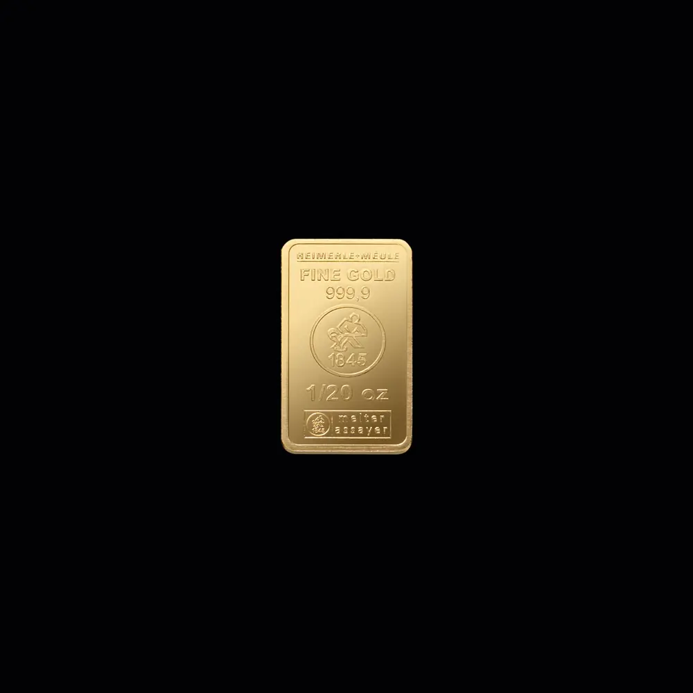 Goldbarren 1/20 Oz geprägt