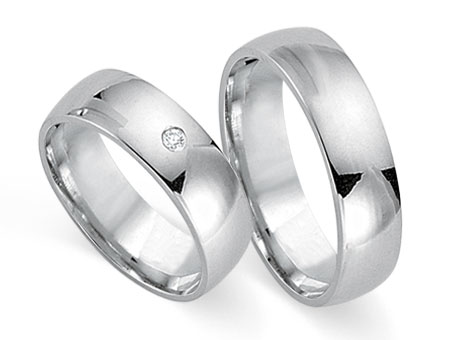 Trauringe 585 Weißgold