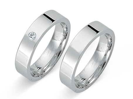 Trauringe 333 Weißgold