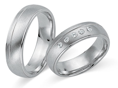 Trauringe 333 Weißgold