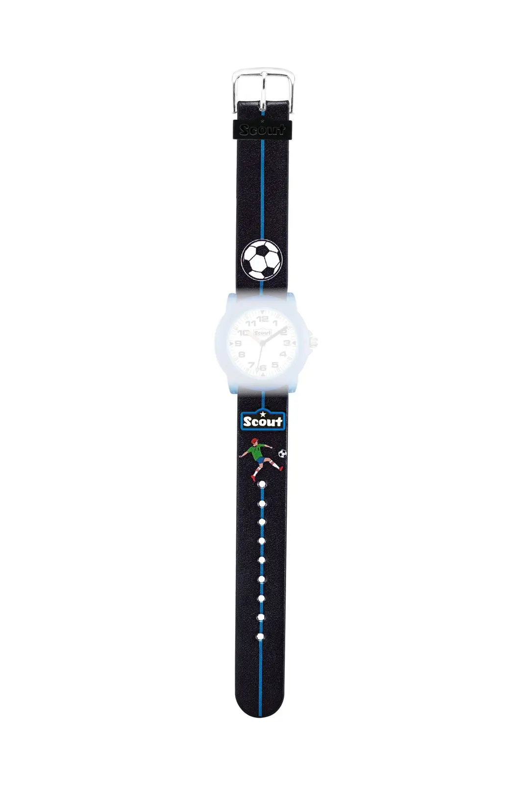 Scout Kunstlederband Serie Crystal Football black