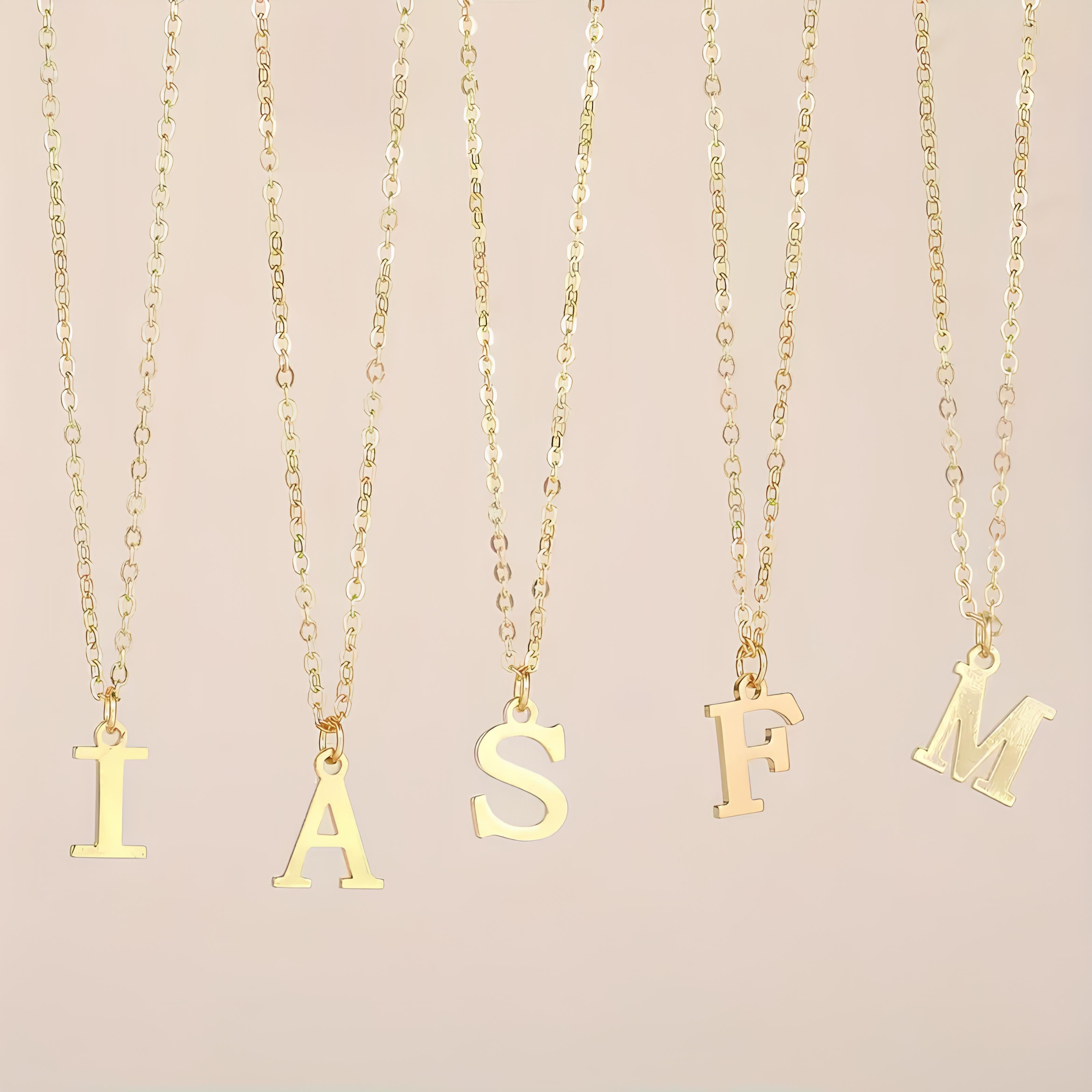 Letter Chain Necklace - 925 SILVER