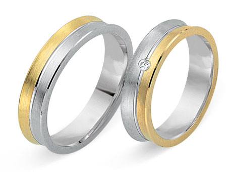 Trauringe 333 Bicolor