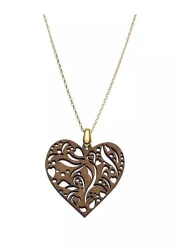 Coeur de Fleur Kette Waidzeit Walnuss gold