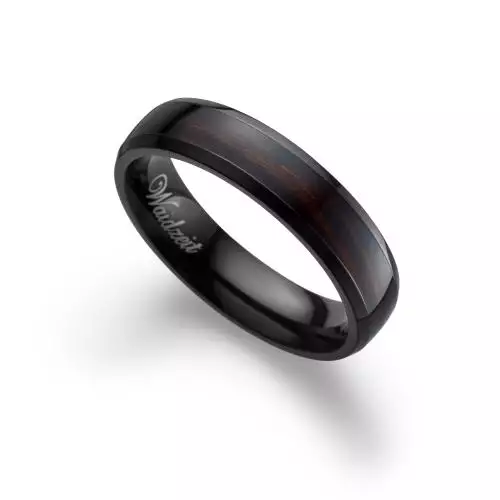 Damenring Waidzeit Mooreiche/Schwarz Gr. 50