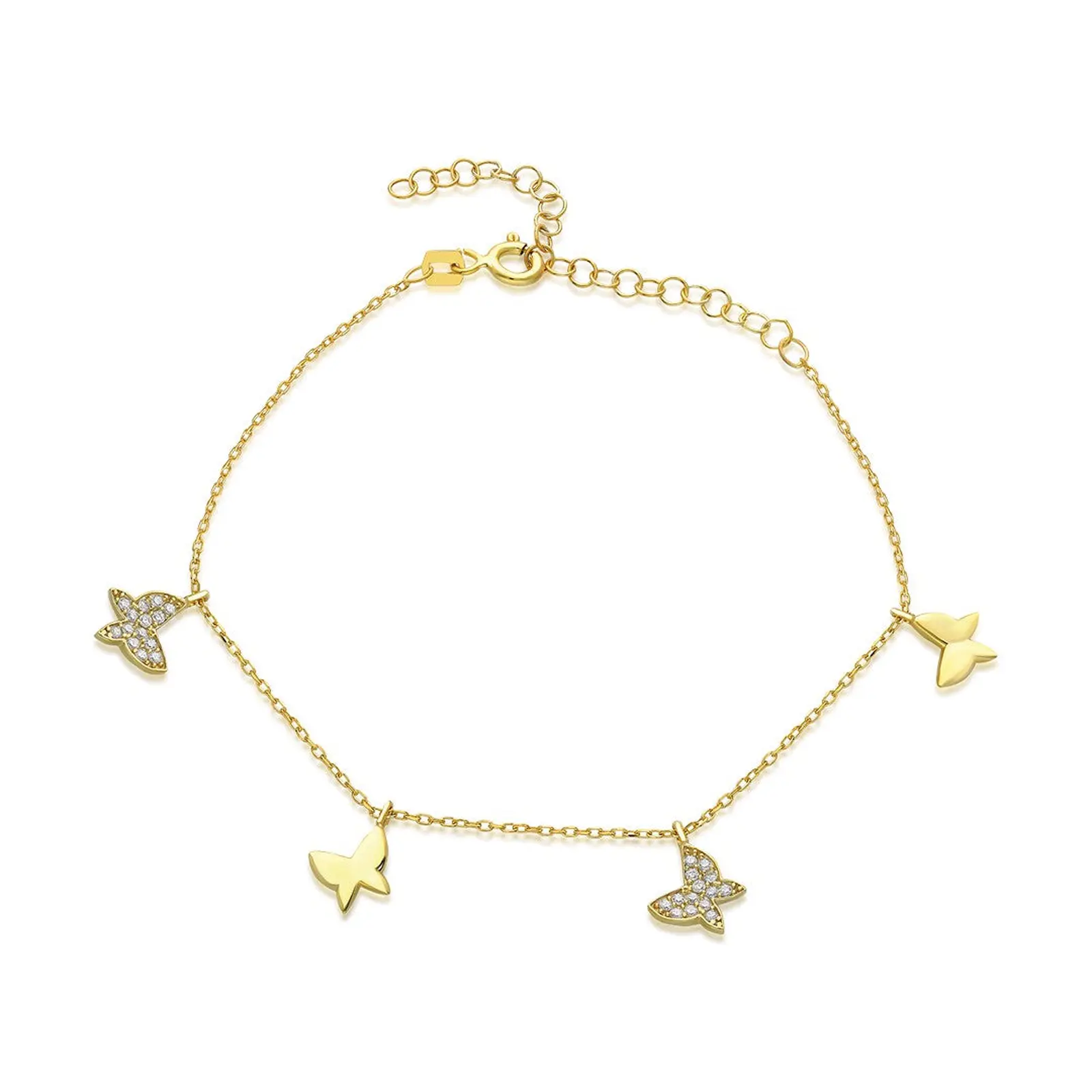Butterfly Figured Bracelet - 925 SILVER