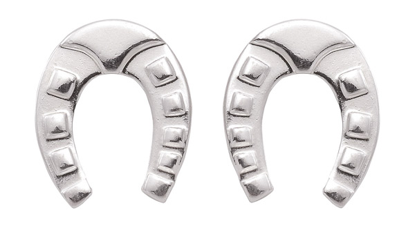 Hufeisen Ohrstecker aus Silber (OS107946)