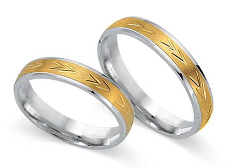 Trauringe 333 Bicolor