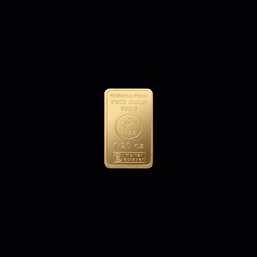 Goldbarren 1/20 Oz geprägt