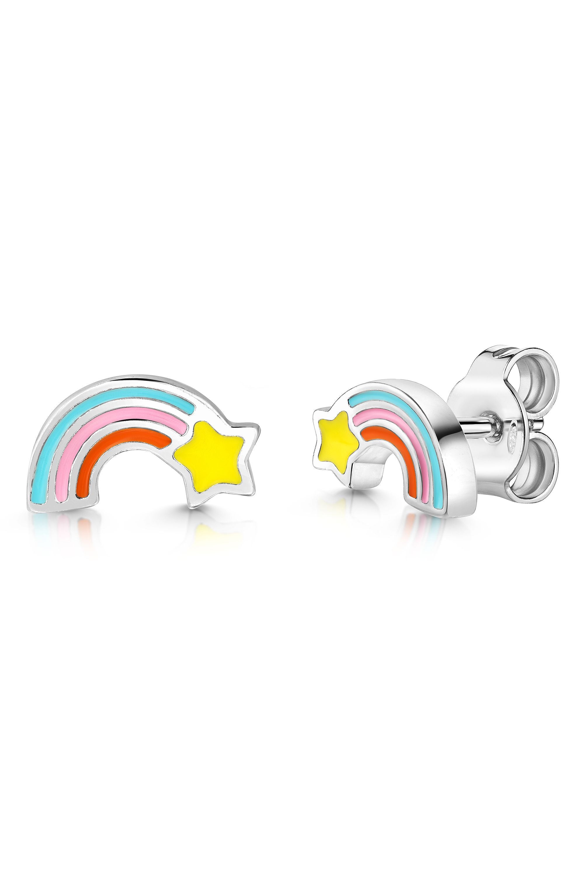 Scout Ohrstecker 925/- Sterling Silber rhodiniert Regenbogen bunt (160220025)