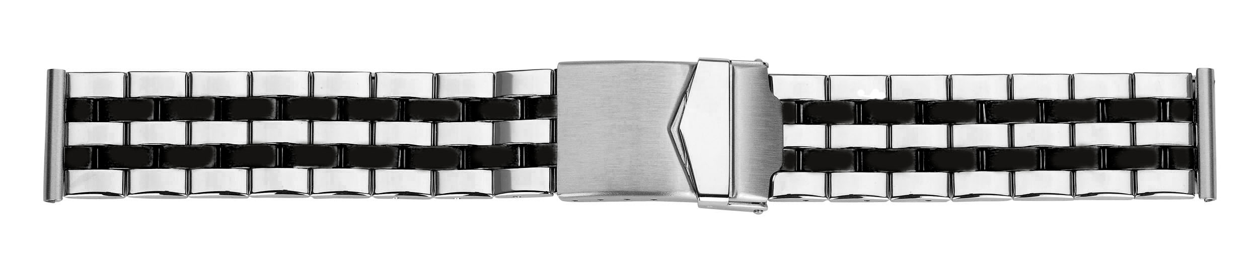 Metallband Cosmo Edelstahl-Schwarz (0156)